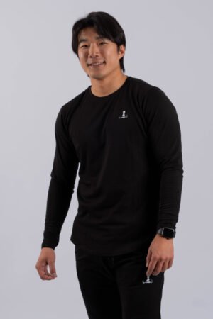 men fitness & sports t-shirt long sleeve confident