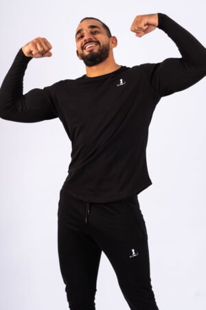 men fitness t-shirt long sleeve stoic